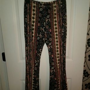 Colorful boot cut leggings